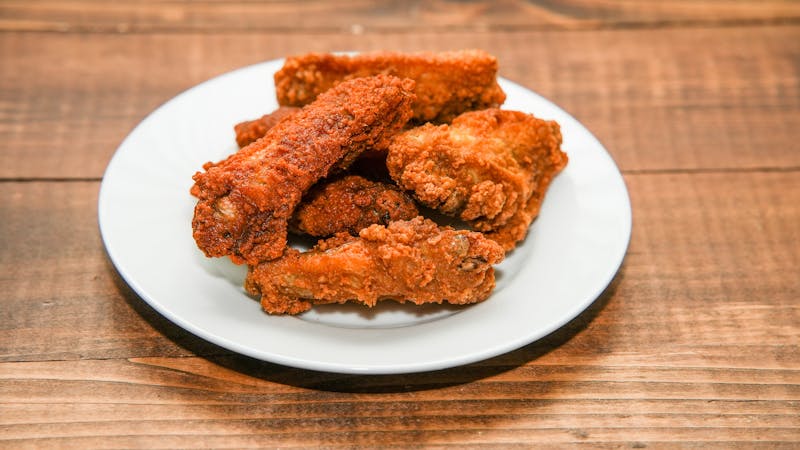 Nashville Hot Tenders at Wings over menu